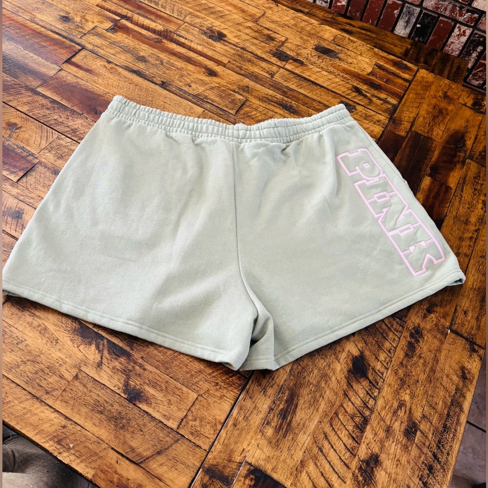PINK Victoria's Secret Light Green Athletic Shorts